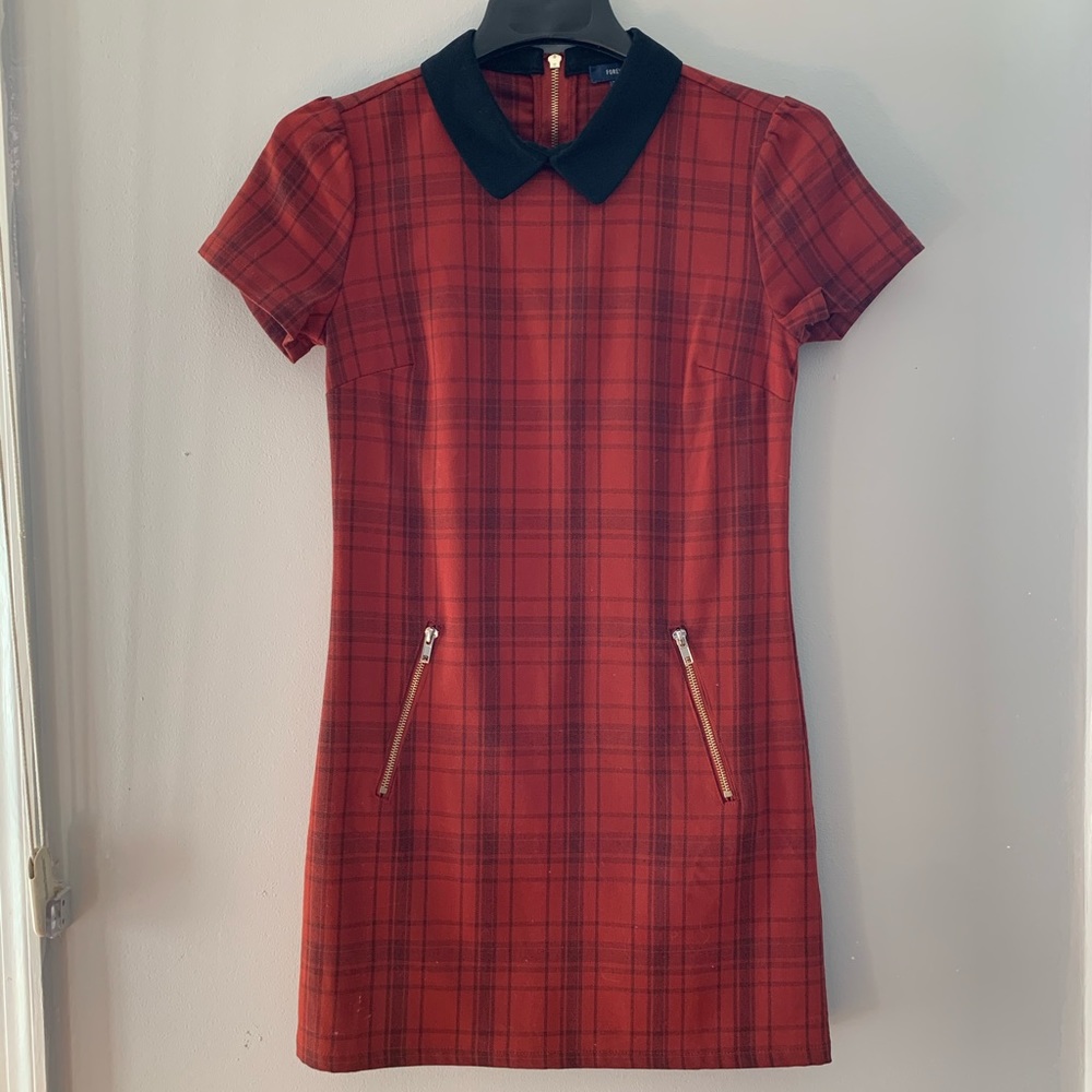 Forever 21 Red plaid mini dress / S / Super cute